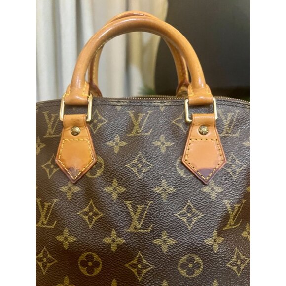 Louis Vuitton Monogram Alma PM Brown Canvas Leather Handbag - Picture 11 of 15